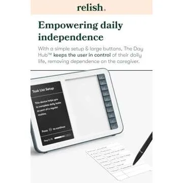 Relish Day Hub Dementia Clock with Task Manager for Seniors