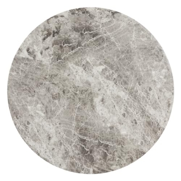 POLY & BARK Wels End Table, Grey Marble