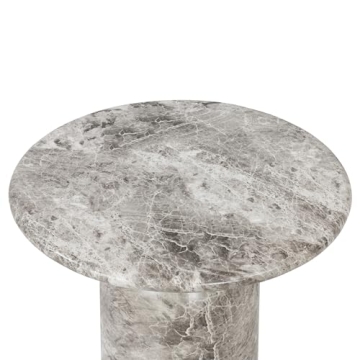 POLY & BARK Wels End Table, Grey Marble