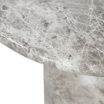 POLY & BARK Wels End Table, Grey Marble