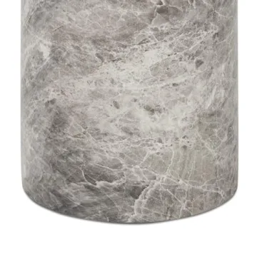 POLY & BARK Wels End Table, Grey Marble