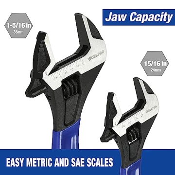 Top WORKPRO Adjustable Wrench Set for Home Repair
