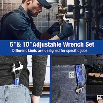 Top WORKPRO Adjustable Wrench Set for Home Repair