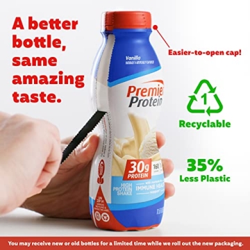 Premier Protein Shake Vanilla 30g Protein Low Sugar 24 Vitamins