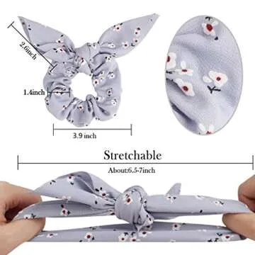 Stylish 18 Pcs Bow Scrunchies Set for Every Hair Style