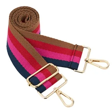 ZOOEASS Wide Shoulder Strap Adjustable Replacement Belt Crossbody Canvas Bag Handbag (wide: 1.97"(5C...