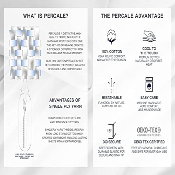 Nautica Twin Cotton Sheets - Soft & Stylish Bedding Set