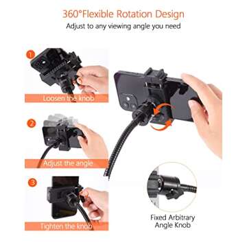 AFAXINRIE Adjustable Phone Tripod, Overhead Phone Mount, Tabletop Tripod for Cookie Decorating and Teaching Online Live Streaming and Showing Drawing Sketching Cooking