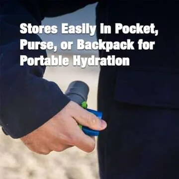 Vapur Collapsible Dog Water Bottle With Patented Lick Activated Design, Portable Hydration Water Dispenser for Walks, Hikes, and Travel, 23 Ounce, Whiteout, Pack of 1