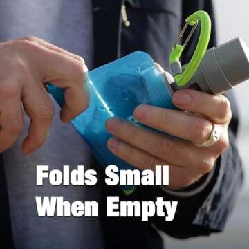 Vapur Collapsible Dog Water Bottle With Patented Lick Activated Design, Portable Hydration Water Dispenser for Walks, Hikes, and Travel, 23 Ounce, Whiteout, Pack of 1