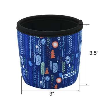 Cactus Pattern Pint Size Ice Cream Sleeves - 2 Pack with Spoon Holder