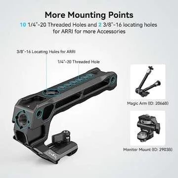 SmallRig NATO Top Handle for DSLR Cameras - Lightweight and Versatile