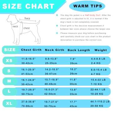 Doglay Dog Life Jacket, Ripstop Cute Shark Dog Life Jacket with Superior Buoyancy and Rescue Handle, Adjustable Dog Life Vests for Swimming Boating, Pet Flotation Vest for Small Medium Large Dogs