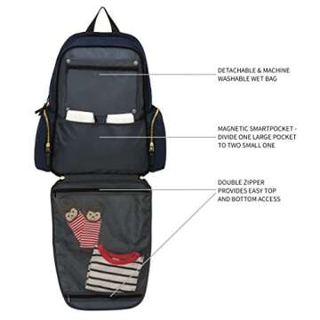 Ethan & Emma Diaper Bag Backpack - Stylish & Durable