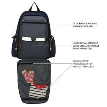 Ethan & Emma Diaper Bag Backpack - Stylish & Durable