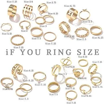 iF YOU 30 Pcs Vintage Gold Knuckle Rings Set, Boho Butterfly Snake Stackable Finger Rings for Women, Midi Ring Pack