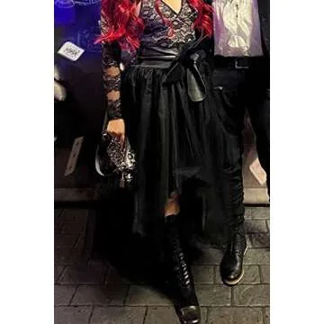 High Low Tulle Skirt for Wedding Party Prom and Cocktail