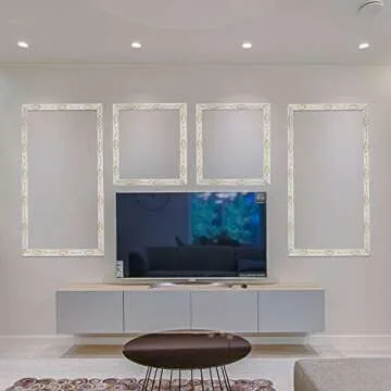 NeatiEase Flexible Molding Trim Wall Trim Self Adhesive, 16.4 Feet Peel and Stick Mirror Frame Border, Waterproof Bathroom Decor, Home Decor (Gold)