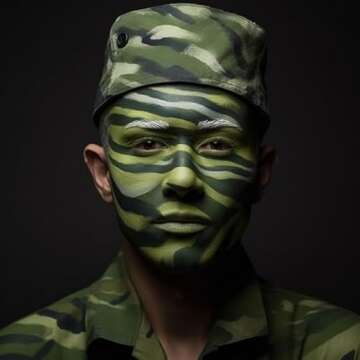 BADCOLOR Green Face Body Paint Stick, St Patrick's Day Blendable Eye Black Deep Green Face Painting ...