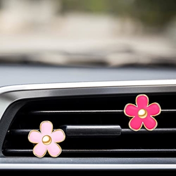 Stylish Daisy Flower Car Air Vent Clips for All Cars