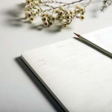 Pinesman - One Day, Elegant Daily Desk Planner, Gold Foiled, Minimalist Productivity Planner Pad, Ti...