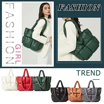 Stylish Puffer Tote Bag for Women - Cozy and Spacious