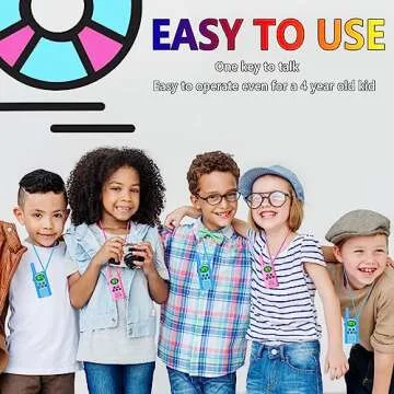 Durable POKPOW Walkie Talkies for Kids, Ages 3-12