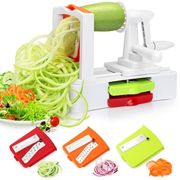 Folksmate Spiralizer Vegetable Slicer for Healthy Pasta