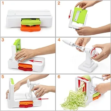 Folksmate Spiralizer Vegetable Slicer for Healthy Pasta
