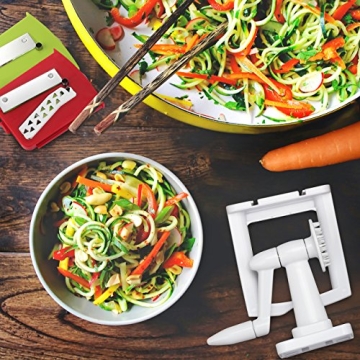 Folksmate Spiralizer Vegetable Slicer for Healthy Pasta