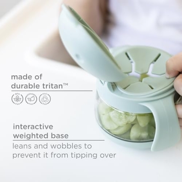 Ubbi Tweat No Spill Snack Container for Toddlers, Durable & Safe