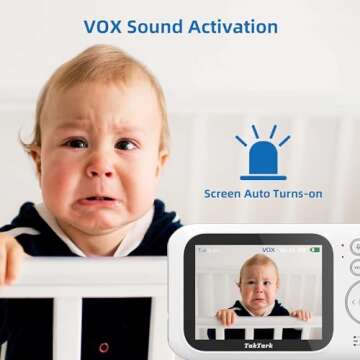 TakTark Baby Monitor with Night Vision & Two Way Audio