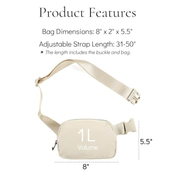 YOSHUYUKI Crossbody Fanny Pack for All Adventures