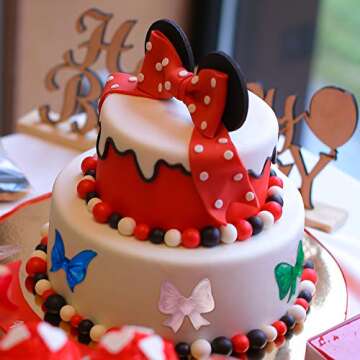 3 Pcs Fondant Bow Molds 18 Mini Bow Silicone Fondant Molds Christmas Bowknot Sugar Candy Cake Pop Chocolate Pudding Craft Moulds DIY for Birthday Wedding Party Cake Cupcake Decorating