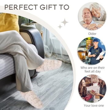 Suzzipad Microwavable Slippers and Foot Warmer for Bed, Microwave Heated Slippers for Women & Man, Feet Warmers for Plantar Fasciitis, Cold Feet, S/M