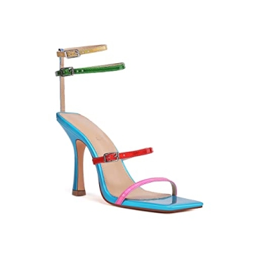 Vivianly Square Toe Strappy Heels Sandals for Any Occasion