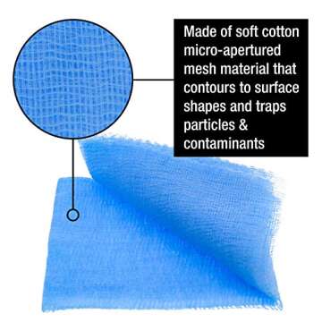 TCP Global Pure Blue Tack Cloth - 12 Pack for Painting