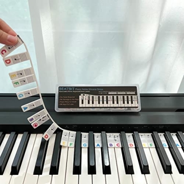 Piano Notes Guide - 88-Key Removable Silicone Labels