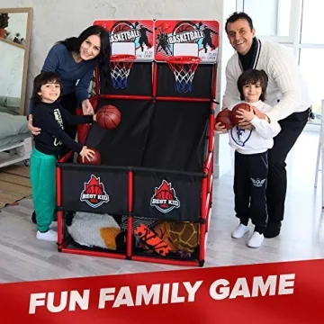 BESTKID BALL Kids Basketball Hoop Double Shot Arcade Game