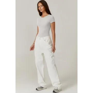 Chic QINSEN Summer Bodysuit for Women - Short Sleeve Style