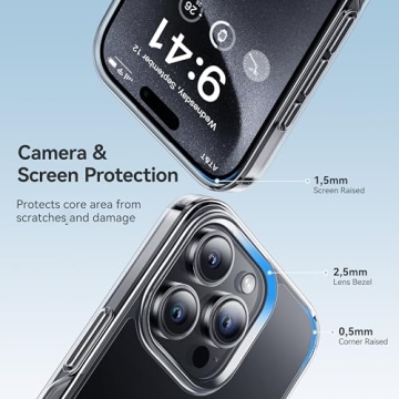 CASEKOO Clear Case for iPhone 15 Pro Max - Ultimate Protection