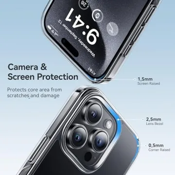 CASEKOO Clear Case for iPhone 15 Pro Max - Ultimate Protection