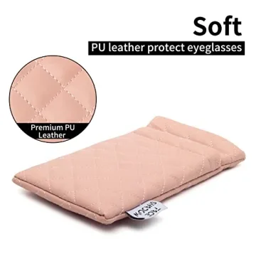 Large Squeeze Top Eyeglasses Pouch with Cleaning Cloth