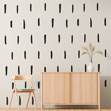 SHYJSHYJ Black Irregular Line Wall Decals for Modern Decor