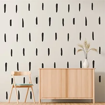 SHYJSHYJ Black Irregular Line Wall Decals for Modern Decor