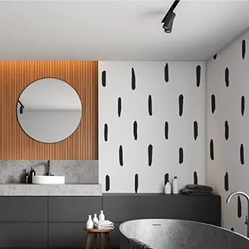 SHYJSHYJ Black Irregular Line Wall Decals for Modern Decor