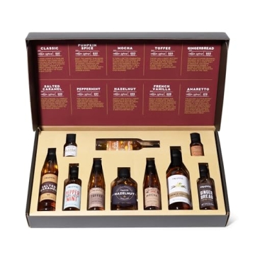 Gourmet Coffee Syrup Gift Set with Unique Flavors