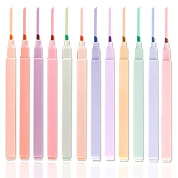 Iridipity 12pcs Pastel Highlighter Set for Aesthetic Use