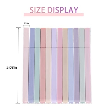 Iridipity 12pcs Pastel Highlighter Set for Aesthetic Use