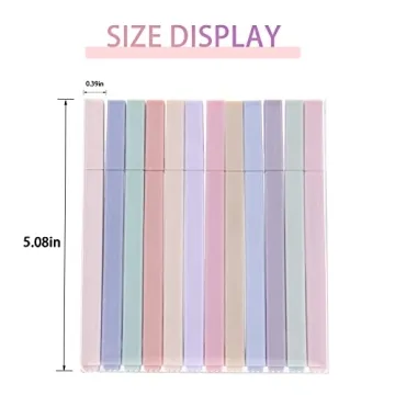 Iridipity 12pcs Pastel Highlighter Set for Aesthetic Use